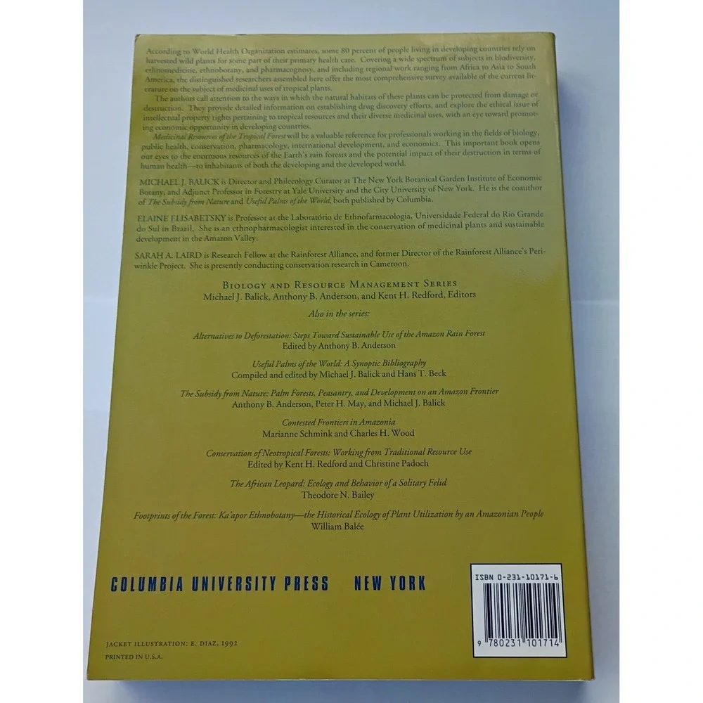 Medicinal Resources of the Tropical Forest : Biodiversity and Its Importance ...